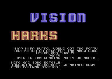 Vision Sharks Party Invitation