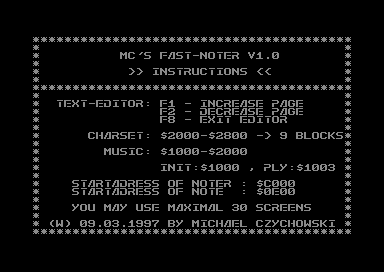 MC's Fast-Noter V1.0
