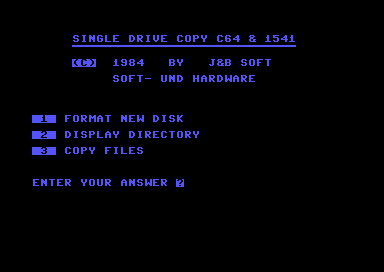 Single Drive Copy C64 & 1541