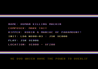 Human Killing Machine Music