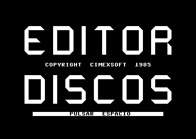 Editor Discos [spanish]