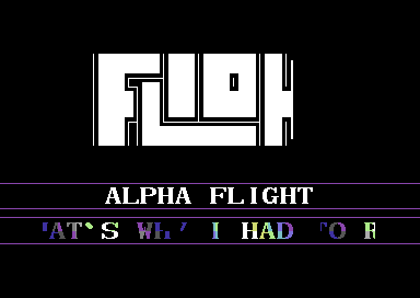 Alpha Flight Intro #2