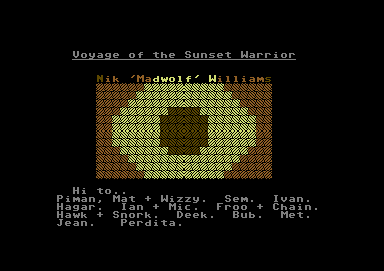 Voyage of the Sunset Warrior