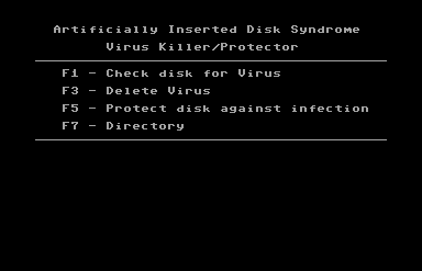 Artificially Inserted Disk Syndrome Virus Killer