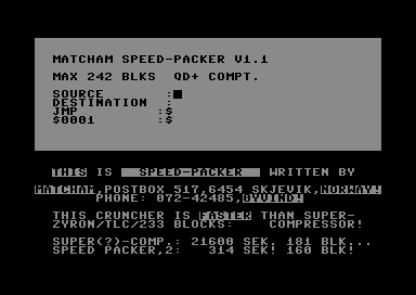 Matcham Speed-Packer V1.1