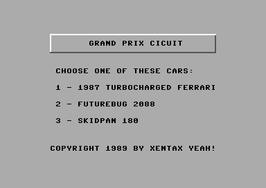 Grand Prix Circuit Car Mod