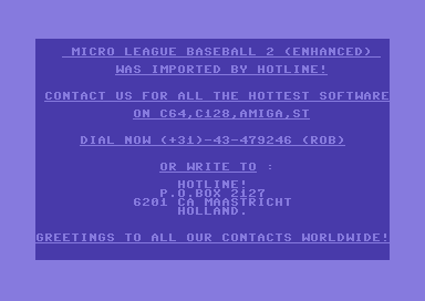 Microleague Baseball 2