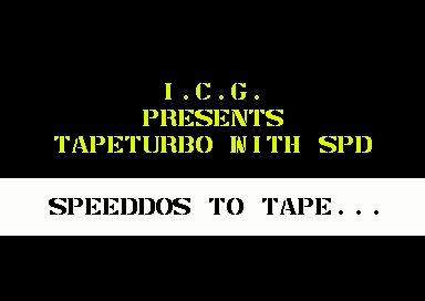 Tapeturbo with Speeddos
