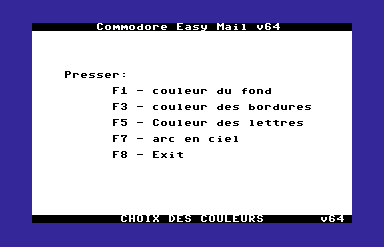 Commodore Easy Mail V64 [french]