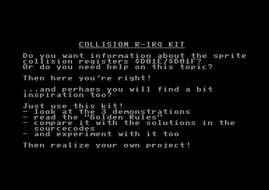 Collision R-IRQ Kit incl. Demo Game 