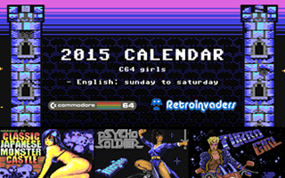 2015 C64-Retroinvaders Calendar: C64 Girls