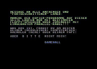 Gamehall Copy Disc