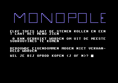 Monopole [dutch]