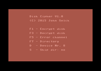 Disk Cipher V1.0