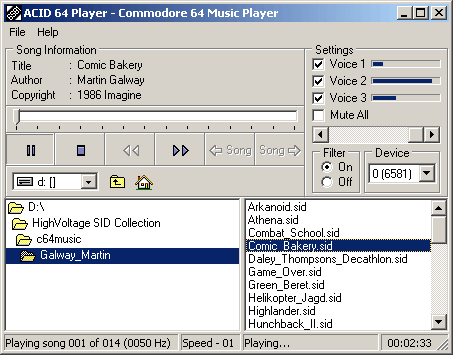 ACID 64 Player V1.0