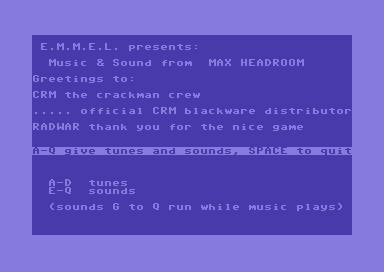 Music & Sound from Max Headroom