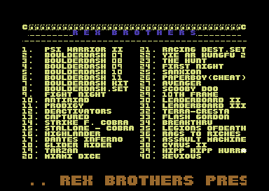 List of Rex Bros