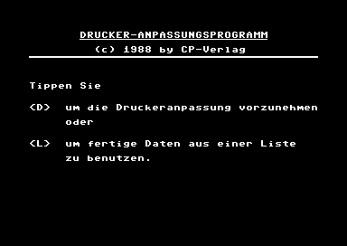 Drucker-Anpassungsprogramm [german]