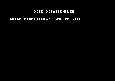Disk Disassembler