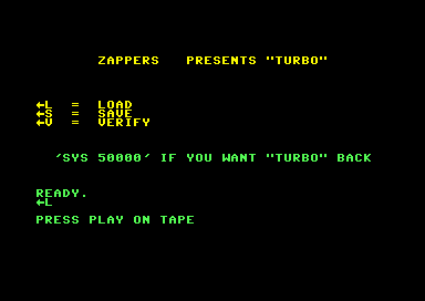 Zappers Turbo Tape