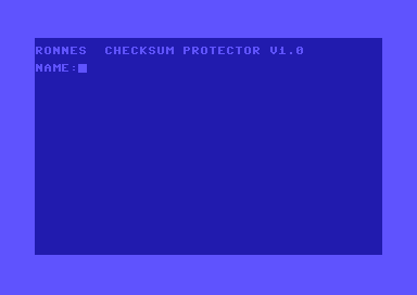 Ronnes Checksum Protector V1.0