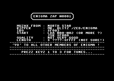 Enigma Zap #0001