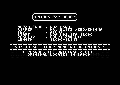 Enigma Zap #0002