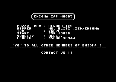 Enigma Zap #0005
