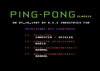 Ping-Pong Classic [german]