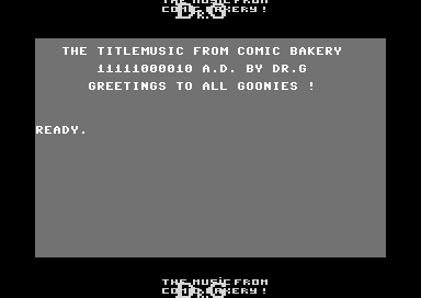 The Titlemusic from Comic Bakery