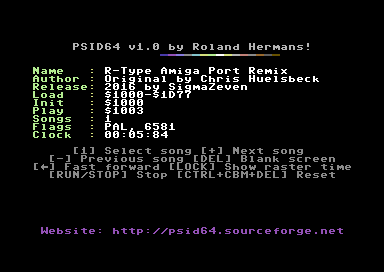 R-Type Intro Theme Amiga Port