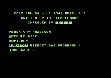Copy CBM 64 - VC 1541 V2.9 [german]