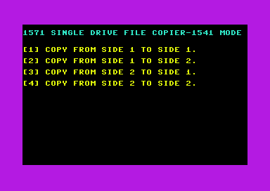 1571 Single Drive File Copier 1541 Mode