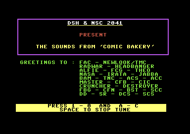 The Sounds from Comic Bakery