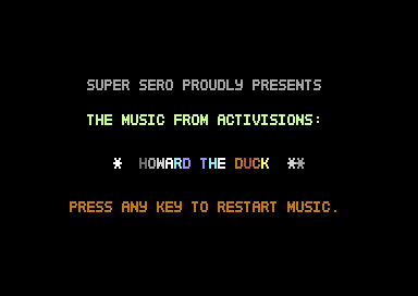 The Music from Howard the Duck