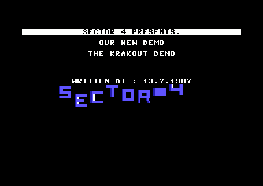 The Krakout Demo