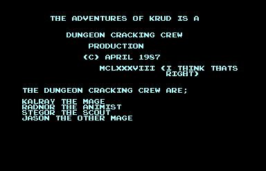 The Adventures of Krud