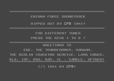 Enigma Force Soundtrack