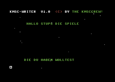 KMSC-Writer V1.0 [german]