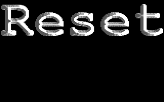 Reset Embossed logo