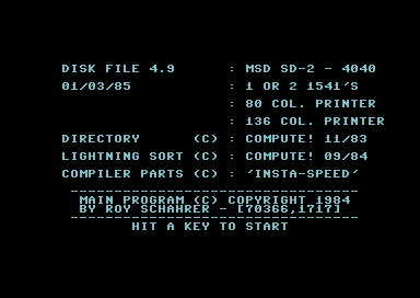 Disk File 4.9
