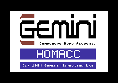 Gemini Commodore Home Accounts