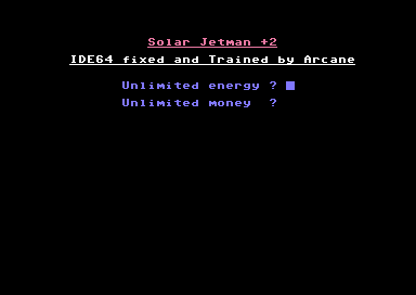 Solar Jetman IDE64 fix