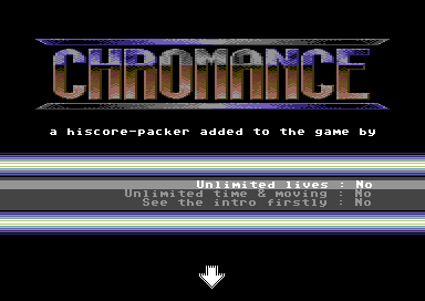 Chromance Intro ALEX-14 (built in trainer menu)