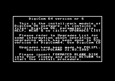 DigiCom 64 V6 Install-Pack