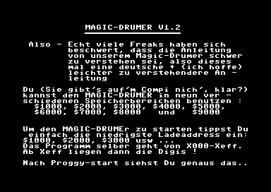 Magic Drumer V1.2 Anleitung [german]