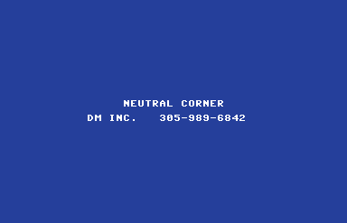 Neutral Corner