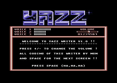 Yazz Writer V1.0