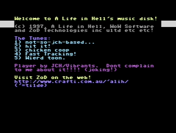 A Life in Hell's Music Disk
