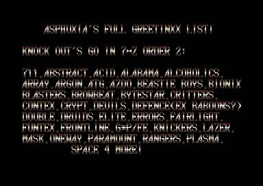 Asphuxia's Full Greetinxx List